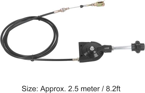 Excavator Throttle Control Cable, with Black Knob Universal Fit Quick Reponse Hand Locking Kit Replacement 2.5m Manual Flexible Wire for EX230 Motor Heavy Equipment Accessories in Kuwait