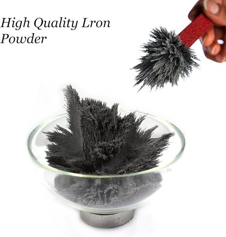 الرمل المغناطيسي، برادة الحديد، برادة مسحوق الحديد، نشارة مسحوق أكسيد الحديد للعلوم (4 أونصات) in Kuwait