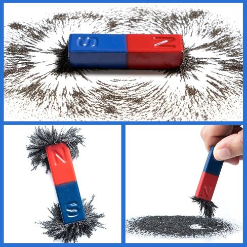 الرمل المغناطيسي، برادة الحديد، برادة مسحوق الحديد، نشارة مسحوق أكسيد الحديد للعلوم (4 أونصات) in Kuwait