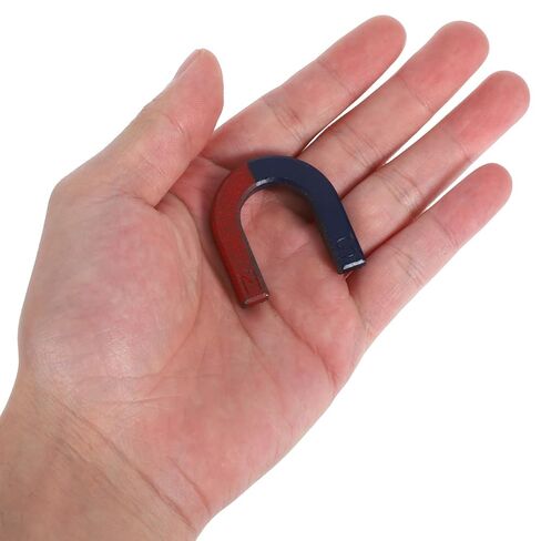 Scientific Iron Filings Box, 3.69X2.75in Metal Powder Box Simulates Magnetic Field Demonstrator, Magnetic Flux Lines Depiction Experiment Physics Electromagnetism Teaching Instrument in Kuwait