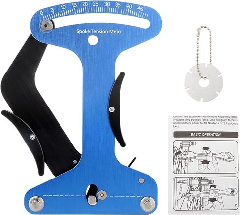 Bicycle Spoke Tension Meter Measuring Tool, Adjustment Wheel Repair Road Bike Indicator Meter Tensiometer Tools with Specification Caliper in Saudi Arabia