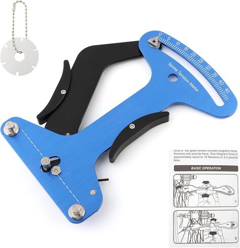 Bicycle Spoke Tension Meter Measuring Tool, Adjustment Wheel Repair Road Bike Indicator Meter Tensiometer Tools with Specification Caliper in Saudi Arabia