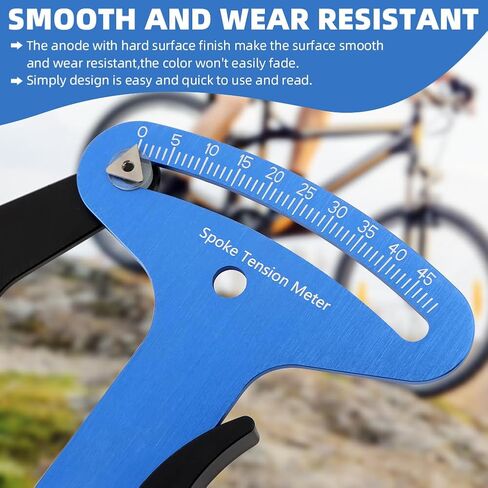 Bicycle Spoke Tension Meter Measuring Tool, Adjustment Wheel Repair Road Bike Indicator Meter Tensiometer Tools with Specification Caliper in Saudi Arabia