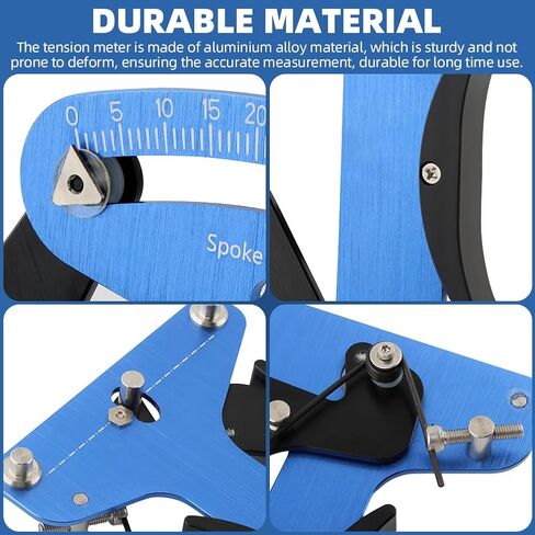 Bicycle Spoke Tension Meter Measuring Tool, Adjustment Wheel Repair Road Bike Indicator Meter Tensiometer Tools with Specification Caliper in Saudi Arabia
