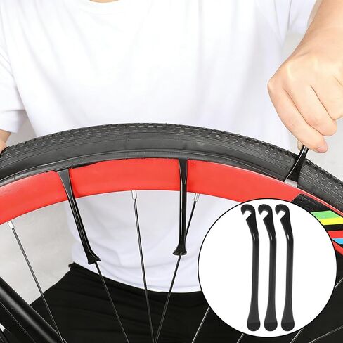 Oumers Bike Spoke Wrench, 3 Pieces Spoke Keys with 3 Bike Tire Levers, 6 Pieces Bicycle Repair Tool Kit, Cycling Pocket Tools for Wheel Rim Correction and Flat Tire Fix in Saudi Arabia