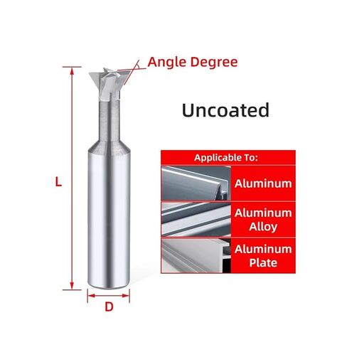 1 × قاطع طحن من الكربيد 30 45 60 75 درجة أدوات CNC لمعالجة المعادن من الفولاذ التنغستن قاطع الشطب غير مطلي (45 درجة، D9 × 60 لتر) in Kuwait