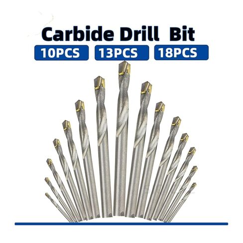 مجموعة واحدة من لقم الثقب المصنوعة من الكربيد مع ساق أسطوانة فولاذ التنغستن تستخدم لبلاط السيراميك المصنوع من سبائك الألومنيوم الحديدية من 3-20 مم (5 قطع 11 مم) in Kuwait