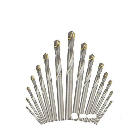 مجموعة واحدة من لقم الثقب المصنوعة من الكربيد مع ساق أسطوانة فولاذ التنغستن تستخدم لبلاط السيراميك المصنوع من سبائك الألومنيوم الحديدية من 3-20 مم (5 قطع 11 مم) in Kuwait