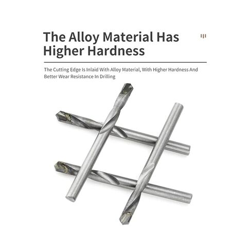 مجموعة واحدة من لقم الثقب المصنوعة من الكربيد مع ساق أسطوانة فولاذ التنغستن تستخدم لبلاط السيراميك المصنوع من سبائك الألومنيوم والحديد من 3-20 مم (10 قطع 7 مم) in Kuwait