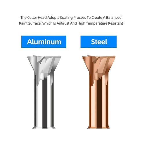 1 × قاطع طحن من الكربيد 30 45 60 75 درجة أدوات CNC لمعالجة المعادن من فولاذ التنجستن قاطع الشطب المطلي (30 درجة، D6 × 50 لتر) in Kuwait