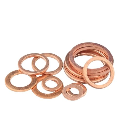 Flat Washers,Bolt Repair,Brass Sealing Washer Gasket Shim Set M5 to M48 Purple Copper(M30x38x1.5 5pcs) in Saudi Arabia
