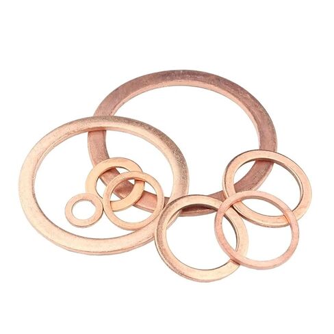 Flat Washers,Bolt Repair,Brass Sealing Washer Gasket Shim Set M5 to M48 Purple Copper(M30x38x1.5 5pcs) in Saudi Arabia