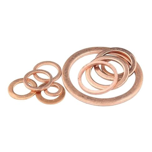 Flat Washers,Bolt Repair,Brass Sealing Washer Gasket Shim Set M5 to M48 Purple Copper(M30x38x1.5 5pcs) in Saudi Arabia