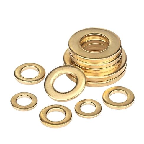 Flat Washers,Bolt Repair, Brass M2-M20 1242 Pcs(M4x8x0.5mm-100PCS)(M8x24x1.5mm20PCS) in Saudi Arabia