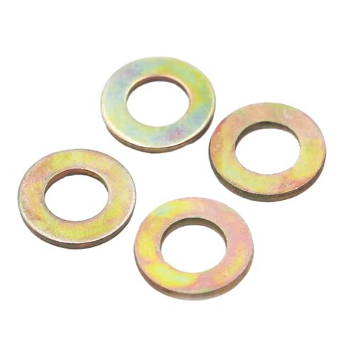 Bolt Repair Washers,2-50 Pcs Grade 8. Zinc Plated Carbon Steel Flat Washer Gasket M2 to M16(50pcs M2x4x0.5mm) in Kuwait