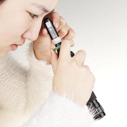 مطياف محمول باليد، مطياف حيود صريف الأحجار الكريمة، عدسة عينية 5 مم، عدسة موضوعية 3 مم، للتعرف السريع على مجوهرات الأحجار الكريمة العتيقة in Kuwait