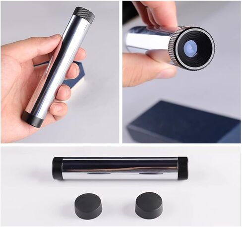 COYEUX Handheld Diffraction Spectroscope, Gem Full Spectrum Prism Spectroscope, Pocket Gemological Spectroscope, 8mm Eyepiece, Quick Identification Gemstone, for Antique, Jewelers, Fairs in Kuwait