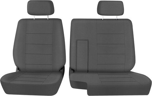 SAPUBK Custom-Fit Front Bench Seat Cover with Headrests Replace for Toyota Pickup 1990-1995 Accessories Seat Protector(Black&Grey) in Kuwait