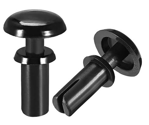 NACX 2.6mm x 5.5mm Nylon Push Clip Rivets, Black Push Head Fasteners Rivets, 250Pcs in Saudi Arabia