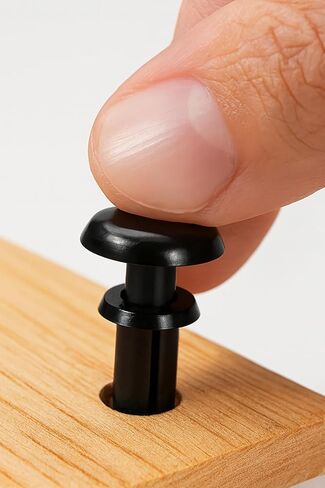 NACX 2.6mm x 5.5mm Nylon Push Clip Rivets, Black Push Head Fasteners Rivets, 250Pcs in Saudi Arabia