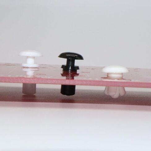 NACX 2.6mm x 5.5mm Nylon Push Clip Rivets, Black Push Head Fasteners Rivets, 250Pcs in Saudi Arabia