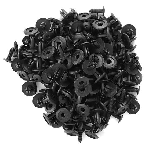 Car Plastic Rivets, 100Pcs Universal Fit 6mm Hole Push Pins, Auto Fasteners, Durable Weather Resistant Easy Installation, for Bumper Repair, Door Panel, Side Skirt, Motorcycle Cust in Saudi Arabia