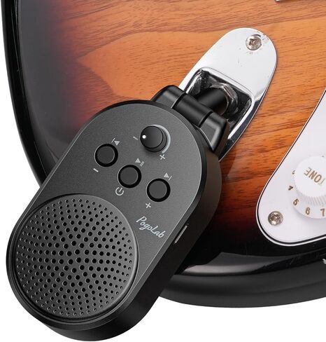 Mini Guitar Amp, 5W Portable Electric Practice Amp with Volume Control, Plug and Play, BT Rechargeable Plug-in Small Speaker for Guitar/Bass/Electric Instruments in Saudi Arabia