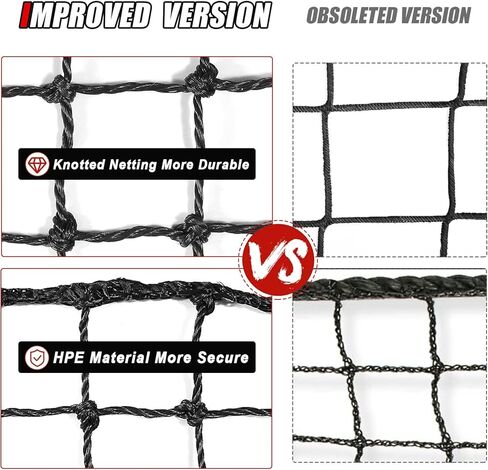 Baseball Softball Batting Cage Net with Realistic Catcher, Net Only, Backyard Practice Batting Cage Net, Heavy Duty Multi-Purpose Sports Net with Door in Saudi Arabia
