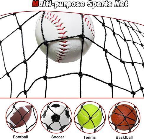 Baseball Softball Batting Cage Net with Realistic Catcher, Net Only, Backyard Practice Batting Cage Net, Heavy Duty Multi-Purpose Sports Net with Door in Saudi Arabia