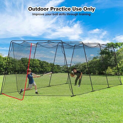 Baseball Batting Cages for Backyard with Net and Frame, 30FT/40FT Batting Cage for Baseball and Softball, Integrated Gate Net Design in Saudi Arabia