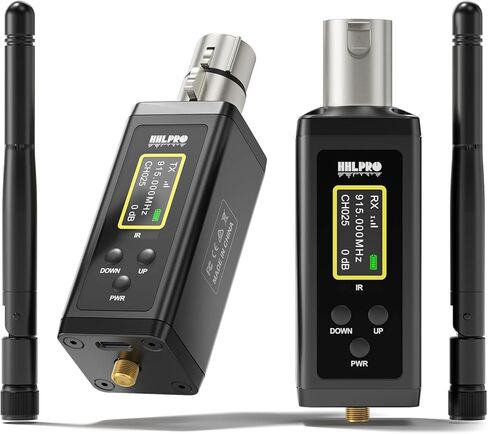 جهاز إرسال واستقبال XLR لاسلكي UHF مع هوائيات مزدوجة، 902-927 ميجاهرتز، نطاق 500 قدم، 50 قناة، مسح تلقائي، توصيل بمحول الميكروفون اللاسلكي للديناميكية، خلاط الصوت، الإرسال عن بعد، F30P in Kuwait