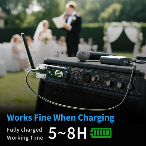 جهاز إرسال واستقبال XLR لاسلكي UHF مع هوائيات مزدوجة، 902-927 ميجاهرتز، نطاق 500 قدم، 50 قناة، مسح تلقائي، توصيل بمحول الميكروفون اللاسلكي للديناميكية، خلاط الصوت، الإرسال عن بعد، F30P in Kuwait