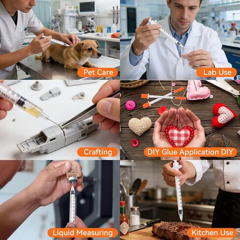 30 PACK U-100 Syringes 30G 5/16" (8mm) 1ml/cc, Disposable Syringe, Lab Supplies, Individual Wrapped in Kuwait