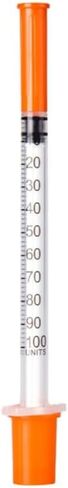 50 PACK U-100 Syringes 30G 5/16" 1ml/cc, Disposable Syringe, Lab Supplies, Individual Wrapped, Pack of 50 in Saudi Arabia