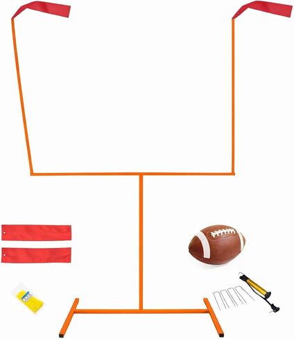 مجموعة عمود مرمى كرة القدم الفولاذية القابلة للتعديل مع كرة القدم ومضخة، وأعمدة مرمى في الفناء الخلفي للأطفال والكبار، معدات تدريب كرة القدم الخارجية المقاومة للصدأ in Kuwait