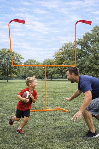 مجموعة عمود مرمى كرة القدم الفولاذية القابلة للتعديل مع كرة القدم ومضخة، وأعمدة مرمى في الفناء الخلفي للأطفال والكبار، معدات تدريب كرة القدم الخارجية المقاومة للصدأ in Kuwait