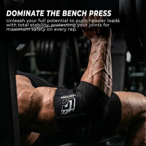 Elbow Wraps for Weight Lifting, Gym Support, Training, Powerlifting, Workout Protection in Saudi Arabia