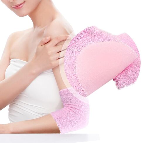 1Pair Pink Gel Elbow Sleeves Elastic Breathable Elbows Protector Cover in Kuwait