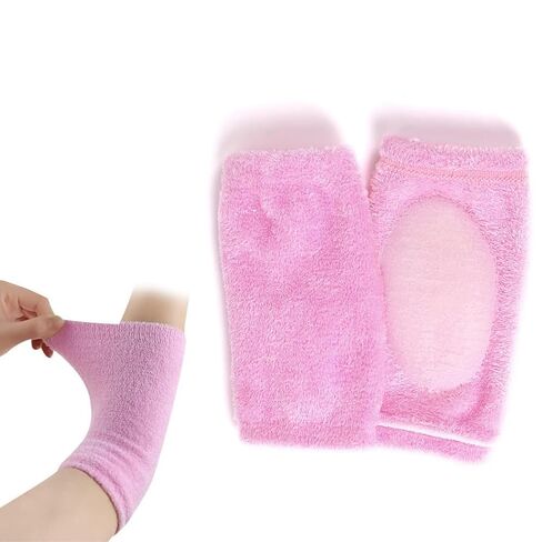 1Pair Pink Gel Elbow Sleeves Elastic Breathable Elbows Protector Cover in Kuwait