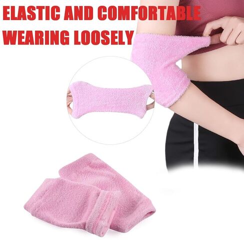 1Pair Pink Gel Elbow Sleeves Elastic Breathable Elbows Protector Cover in Kuwait
