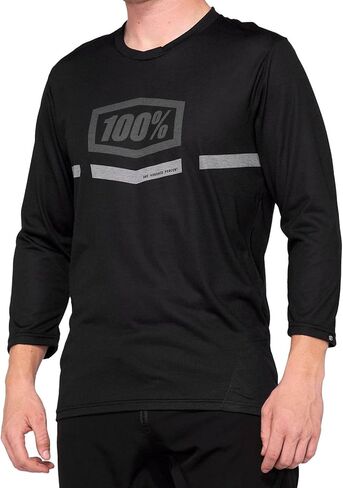 100% Airmatic Mountain Biking Jersey - All Mountain Riding Apparel Black/Red in Saudi Arabia