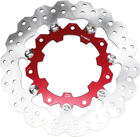 POWER JAMES 11.8" Blue Floating Front Brake Rotor 7 Holes Fits Harley Davidson Touring 09-2023 with Agitator Custom Wheel 41500007 (Blue) in Kuwait