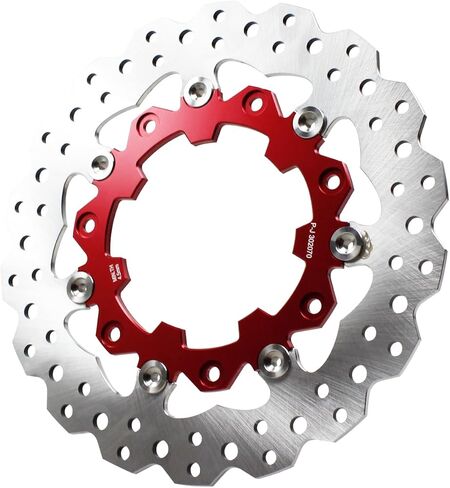 POWER JAMES 11.8" Blue Floating Front Brake Rotor 7 Holes Fits Harley Davidson Touring 09-2023 with Agitator Custom Wheel 41500007 (Blue) in Kuwait