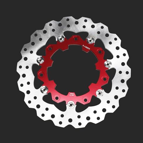 POWER JAMES 11.8" Blue Floating Front Brake Rotor 7 Holes Fits Harley Davidson Touring 09-2023 with Agitator Custom Wheel 41500007 (Blue) in Kuwait