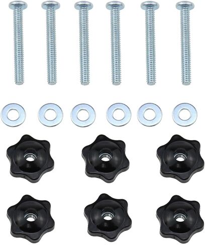 T-Track Knob Kits 1/4-20 X 2“And 1/4" Black Hex Hand Nuts plus 1/4 "Galvanized I in Saudi Arabia