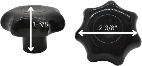 Big Horn 19702B-5PK 2" T Knob 3/8-16 (5/PK) in Saudi Arabia