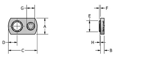 50 عبوة رقم 10-32 من صواميل اللحام الموضعي - علامة تبويب واحدة - مع الهدف PN 1710 in Kuwait
