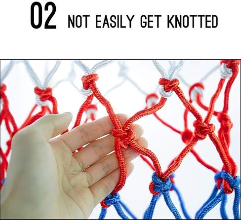 Aoneky Replacement Basketball Net Heavy Duty, 12 Loop Professional Net for Standard Hoop, All Weather UV Resistant Polyester Net for Indoor Outdoor Use, Easy Installation No Tools Needed in Saudi Arabia