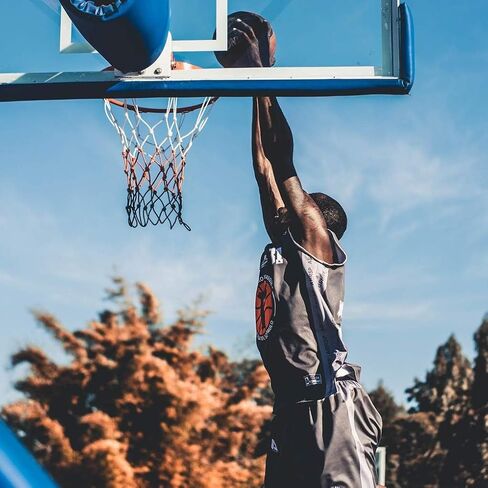 Aoneky Replacement Basketball Net Heavy Duty, 12 Loop Professional Net for Standard Hoop, All Weather UV Resistant Polyester Net for Indoor Outdoor Use, Easy Installation No Tools Needed in Saudi Arabia