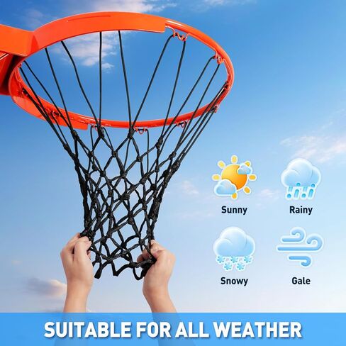 Premium Quality Professional Heavy Duty Basketball Net Replacement - All Weather Anti Whip,Fits Standard Indoor or Outdoor 12 Loops Rims12 Loops in Saudi Arabia